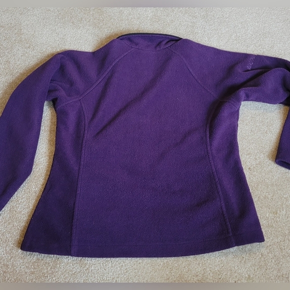 Landway Fleece purple womens small full zip up fleece quad graphics on one sleev - Picture 7 of 7